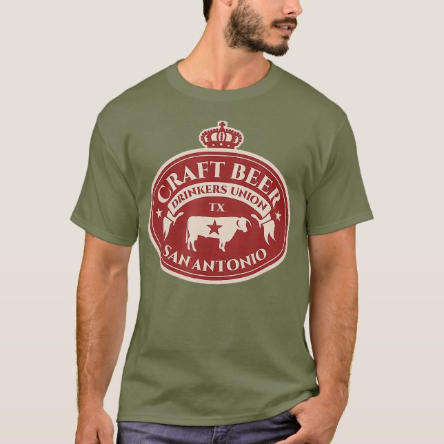 Craft Beer Lovers - San Antonio Texas T-Shirt (Front)