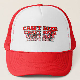 Craft Beer Red Text Trucker Hat