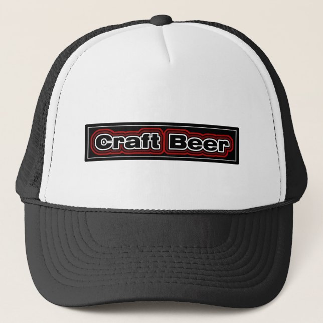 Craft Beer Red Trucker Hat (Front)