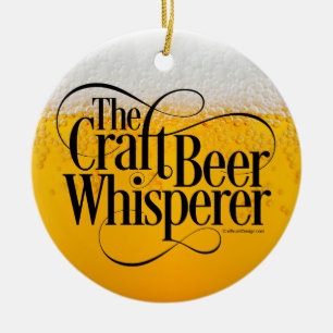 Craft Beer Whisperer Ceramic Tree Decoration