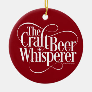 Craft Beer Whisperer Ceramic Tree Decoration