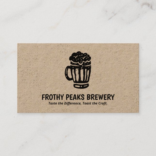 🍻🌾 Craft Brewery Business Card (Front)