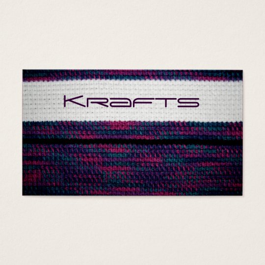 Craft business business card