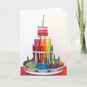 "Craft Cake"  Photography Birthday Card