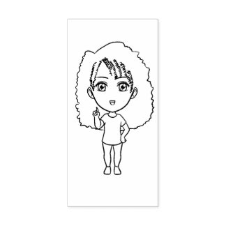 Craft caricature character n3e2p7 storytelling rubber stamp