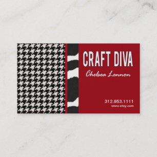 Craft Diva Artist Handicrafts Knitting Quilting Business Card