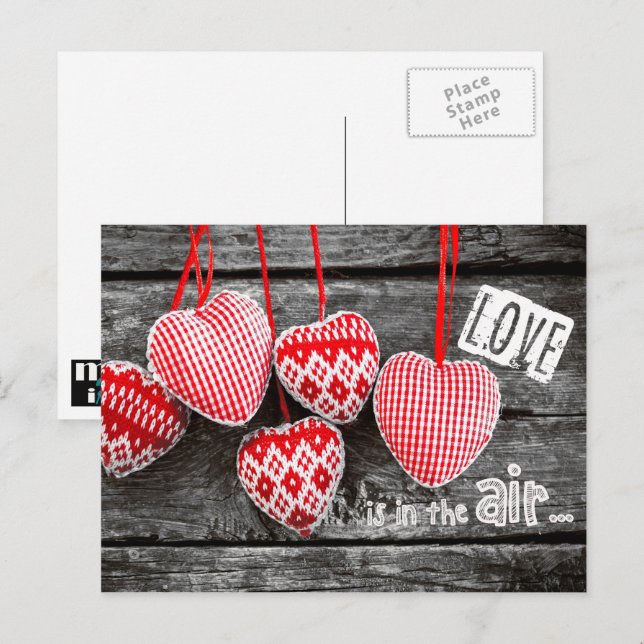 Craft Hearts Valentine's Day Postcards (Front/Back)