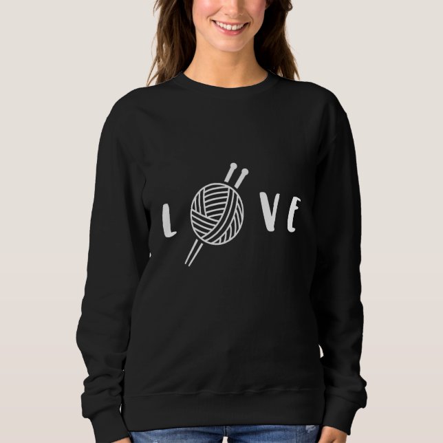 Craft Hobby Knitting Needles Wool Crochet Knitting Sweatshirt (Front)