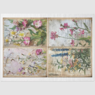 Craft Junk Journal Scrapbook Floral Background C Tissue Paper