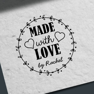 Craft Made With Love Handmade Goods Rubber Stamp