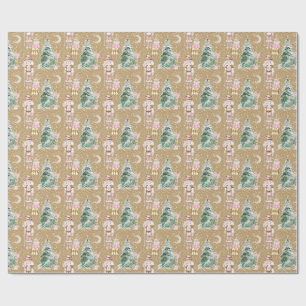 Craft Nutcracker pine ballerina pink Wrapping Paper