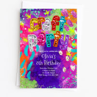 Craft Party Birthday Invitation