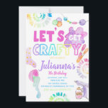 Craft Party Invitation | Craft Birthday Invitation<br><div class="desc">Craft Birthday Party Invitation.
Ready to be personalised by you!</div>