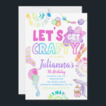 Craft Party Invitation | Craft Birthday Invitation<br><div class="desc">Craft Birthday Party Invitation.
Ready to be personalised by you!</div>