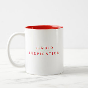 Craft Room Mug, Liquid Inspiration 030 Novelty  Two-Tone Coffee Mug