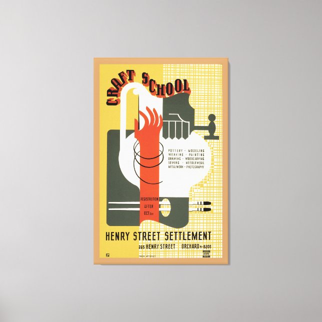Craft School Canvas Print (Front)