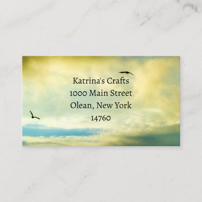 Craft Seller Business Card (Front)