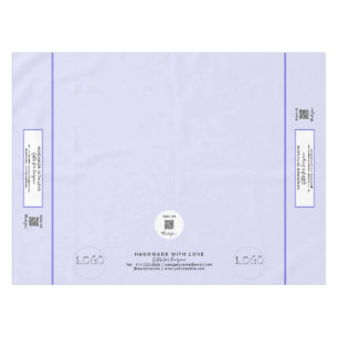 Craft Show Lavender 52 x 70 QR Code Tablecloth