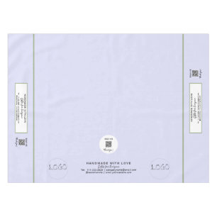 Craft Show Lavender Green 52 x 70 QR Code Tablecloth