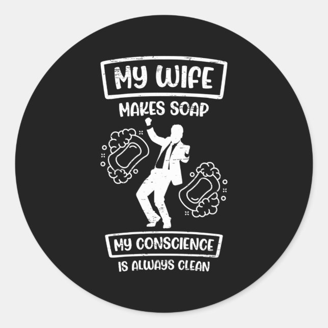 Craft Soap Soaper Classic Round Sticker (Front)