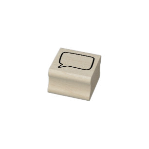 Craft speech bubble rubber stamp