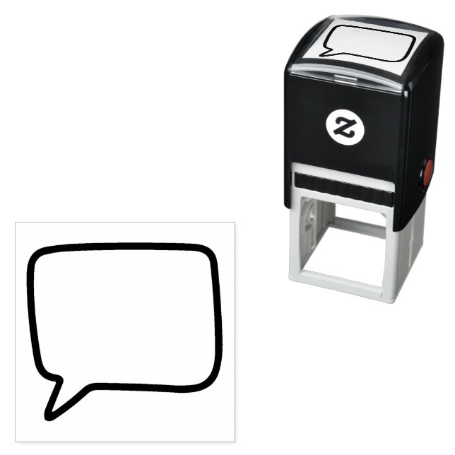 Craft speech bubble self-inking stamp (In Situ)