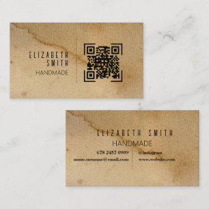 Craft Texture Rustic Business Card