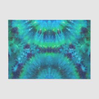 Craft Tissue Paper in Blue, Green, Teal Tie Dye