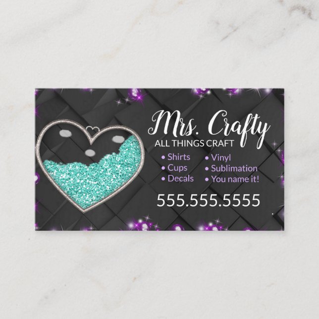 Craft Vinyl Business Card (Front)