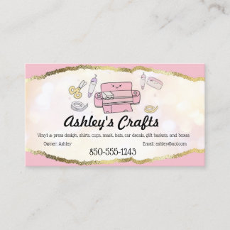 Craft Vinyl Foil Business Card - Silhouette Cricut