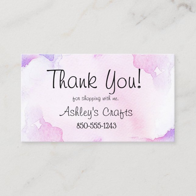 Craft Vinyl Thank you card (Front)
