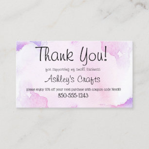 Craft Vinyl Thank you card