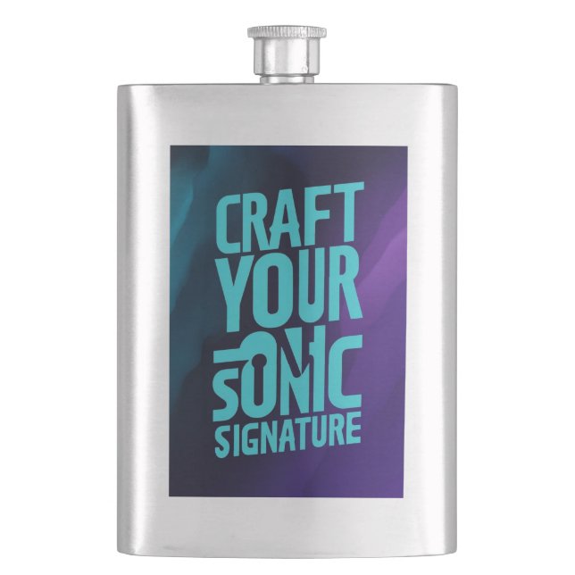Craft Your Sonic Signature Hip Flask (Front)