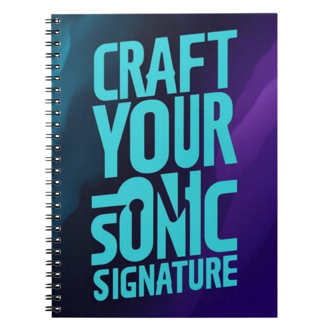 Craft Your Sonic Signature Notebook (Front)