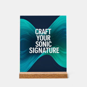 Craft Your Sonic Signature option 3 Acrylic Sign