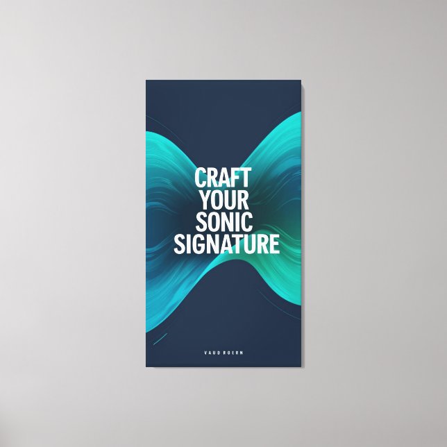Craft Your Sonic Signature option 3 Canvas Print (Front)
