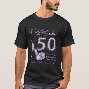 Crafted 50 Years Ago 50th Birthday 50 Years Old Qu T-Shirt