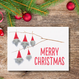 Crafted Christmas Gnome – Cosy Festive Greetings Holiday Card