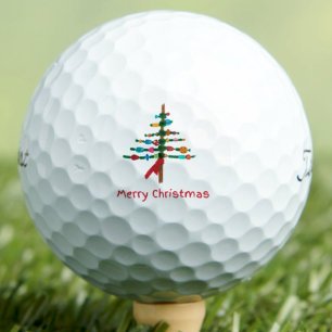 Crafted Cute Christmas Tree – Festive Holiday Gift Golf Balls