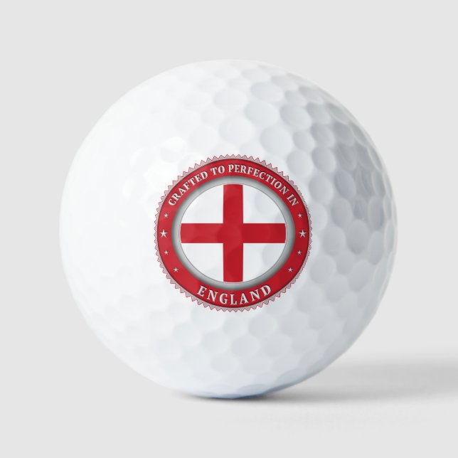 Crafted To Perfection In England Golf Balls (Front)