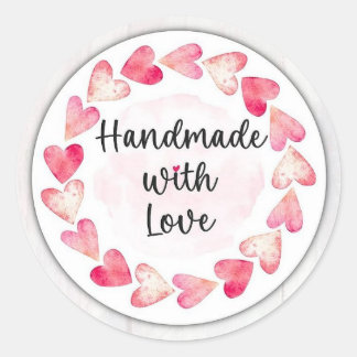 CraftedCare: Custom Handmade with Love Stickers