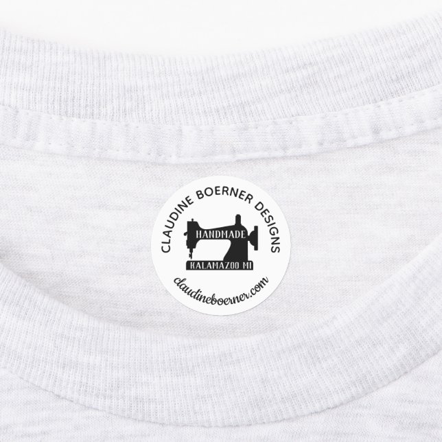 Crafter Business Artist Sewing Iron On Labels (Affixed)