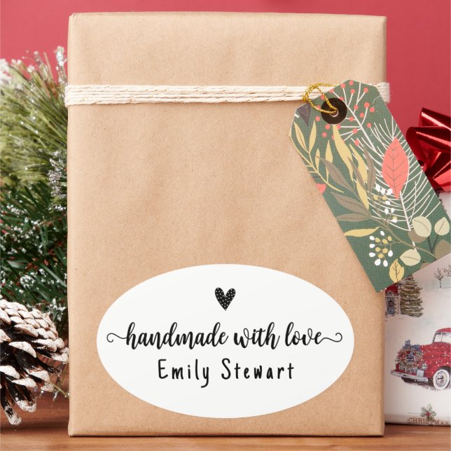 Crafter Custom Clothing label for handmade item (Holiday)