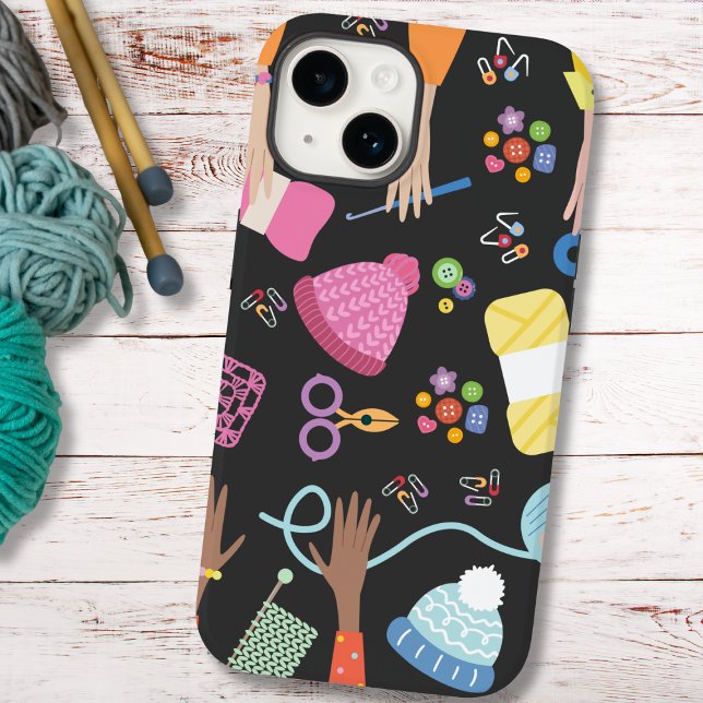 Crafters Crochet and Knit Case-Mate iPhone Case (Creator Uploaded)