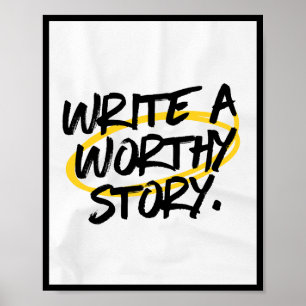 Crafting Compelling Tales Poster