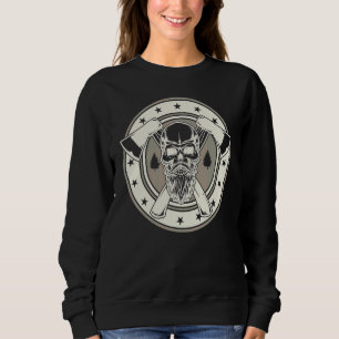 Crafting & Craft Profession  Skull Woodworker Lumb Sweatshirt