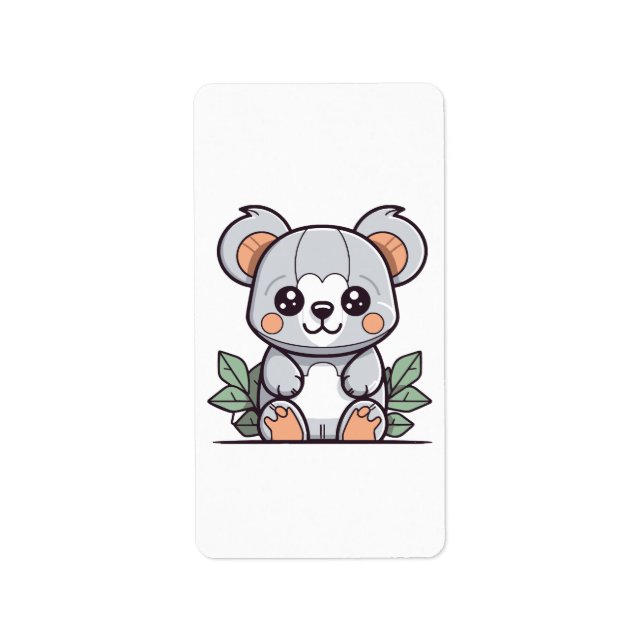 Crafting Kawaii Magic Koala Vector Label (Front)
