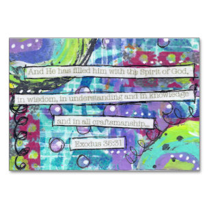 Craftmanship-Exodus 35:31 Table Number