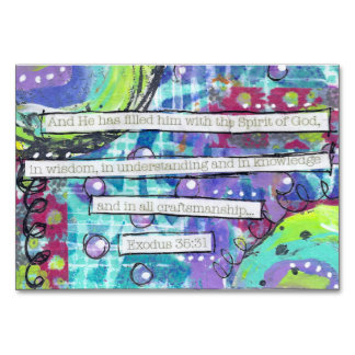 Craftmanship-Exodus 35:31 Table Number