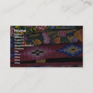 Crafts, Chichicastenango, Guatemala Business Card